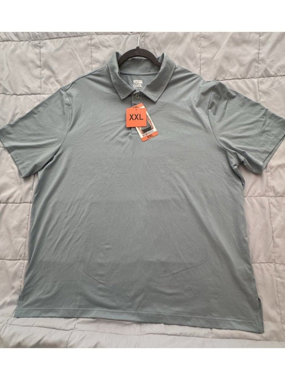 32 Degrees Cool Polo Shirt XXL Sage Green Performance Stretch Golf NWT